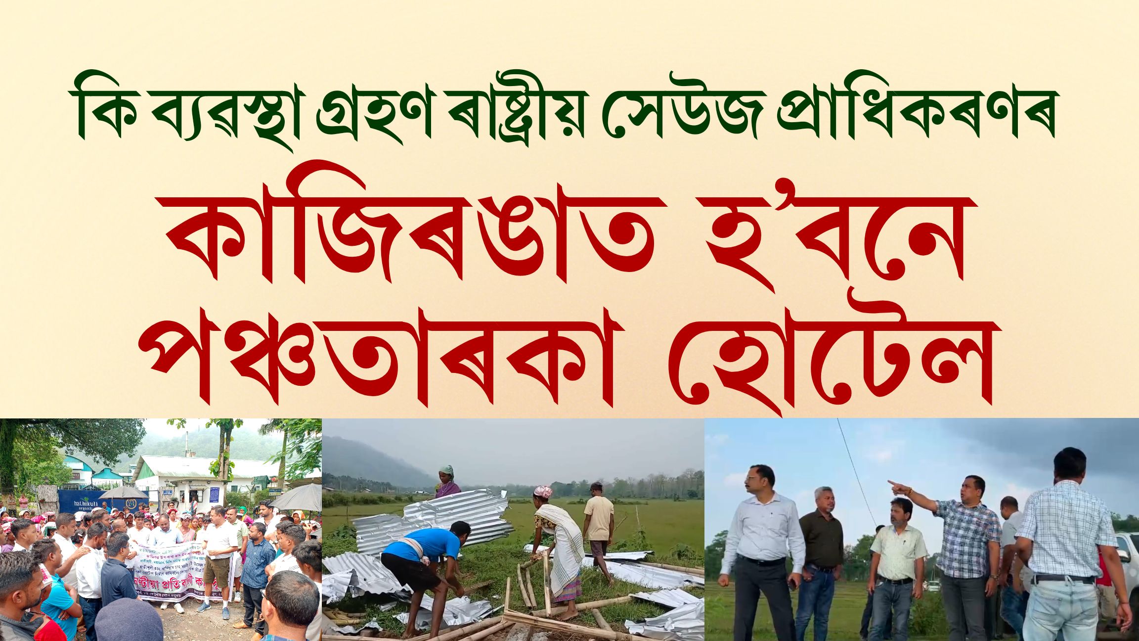 কি ব্যৱস্থা গ্ৰহণ ৰাষ্ট্ৰীয় সেউজ প্ৰাধিকৰণৰ