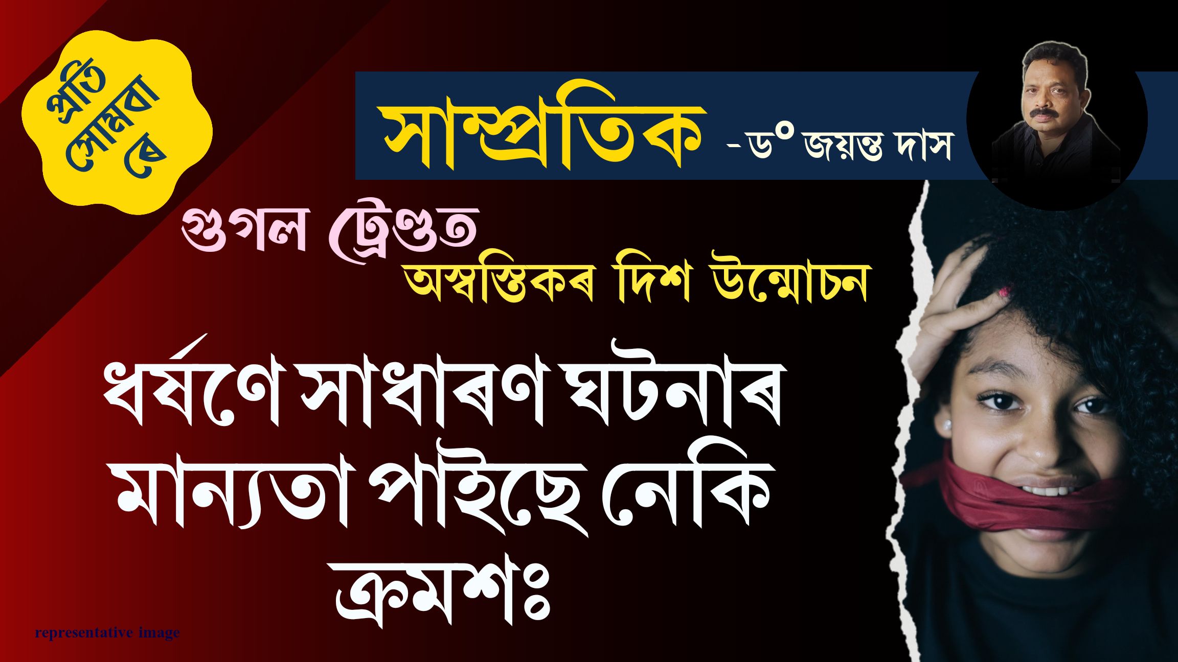 সাম্প্ৰতিকঃ প্ৰতি সোমবাৰে ড° জয়ন্ত দাসৰ নিয়মীয়া লেখা